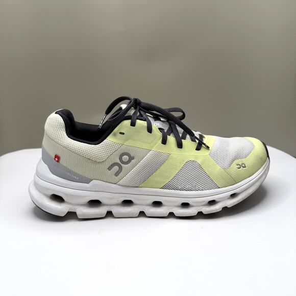 On Cloud Shoes - On Cloud Cloudrunner Womens Sz 8 White/Seedling Running Sneakers Shoes